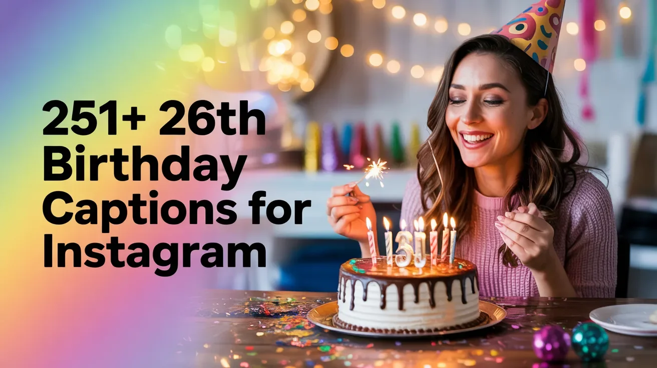 26th Birthday Captions for Instagram
