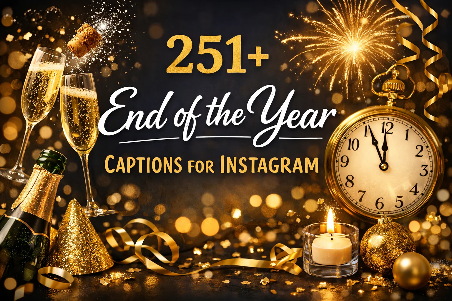 End of the Year Captions for Instagram