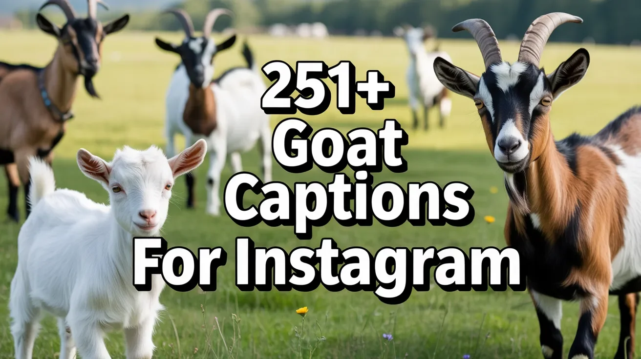 Goat Captions for Instagram