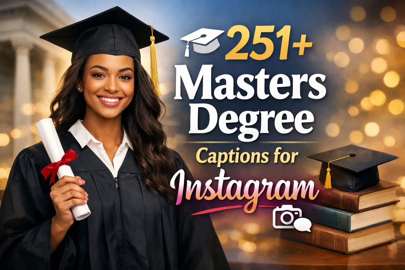 Masters Degree Captions for Instagram