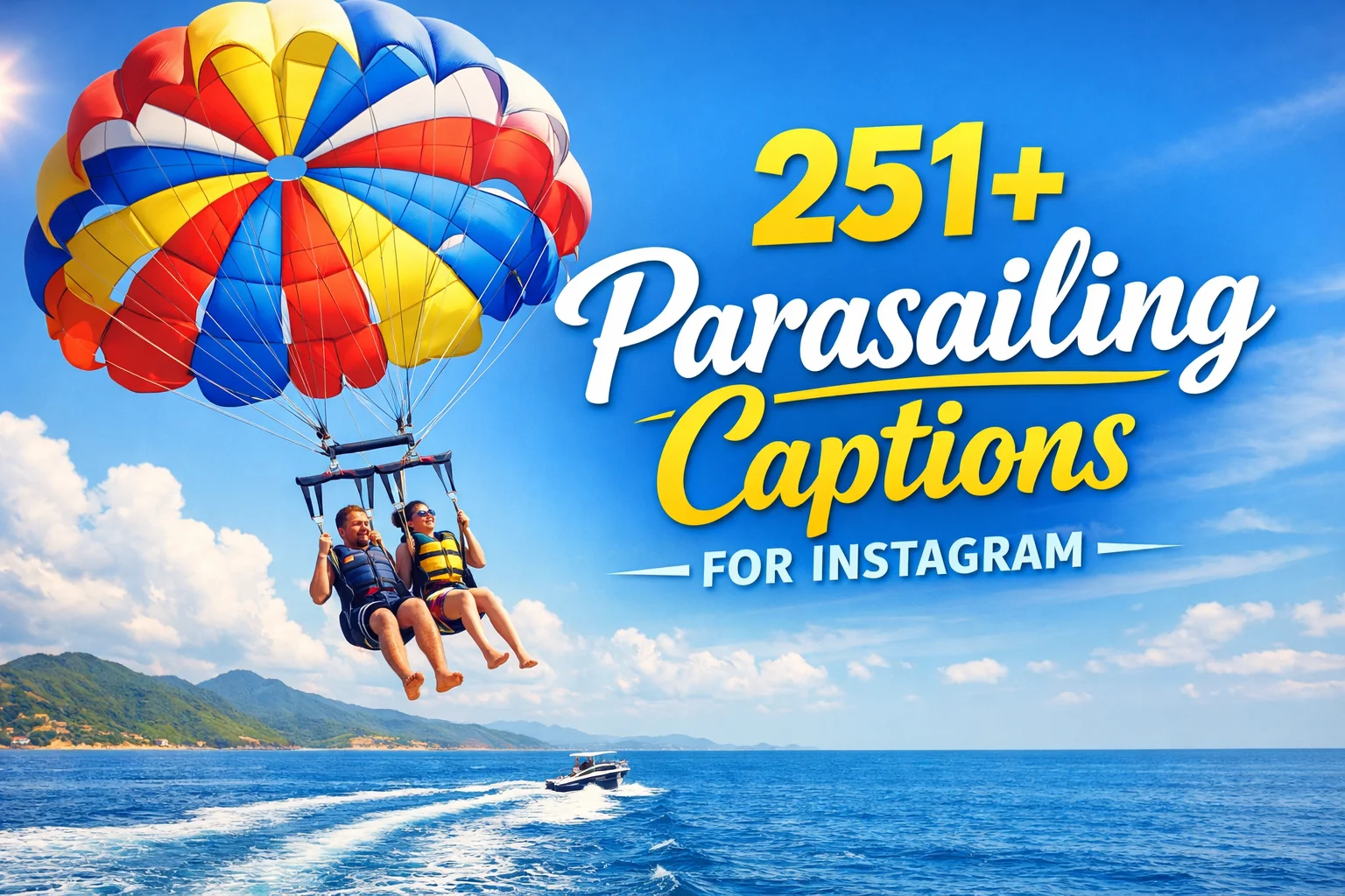 Parasailing Captions for Instagram