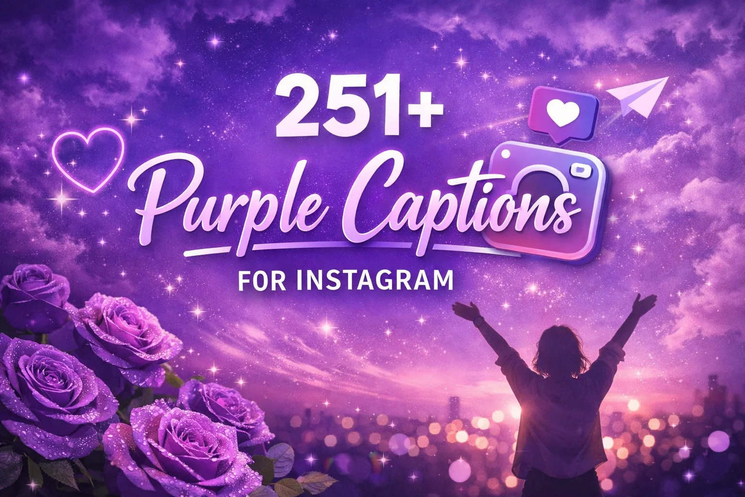 Purple Captions for Instagram
