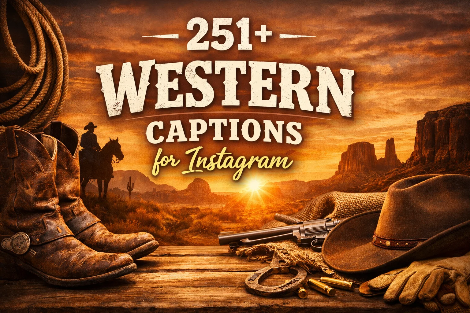 Western Captions for Instagram