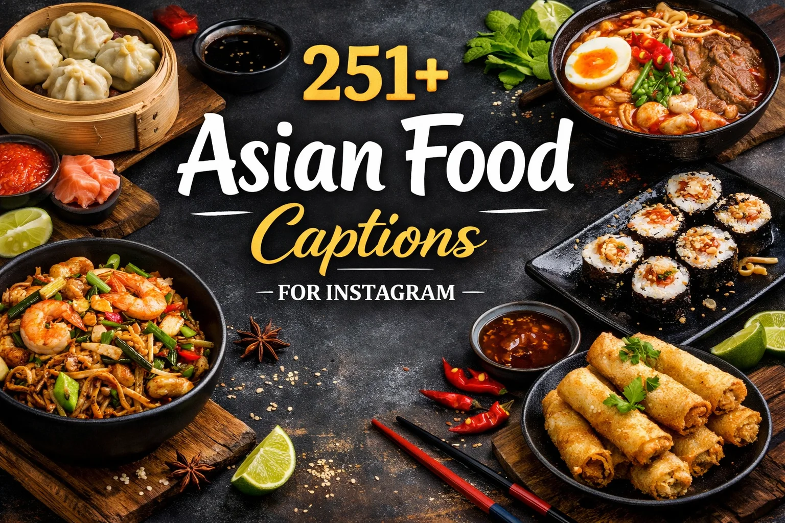 Asian Food Captions for Instagram