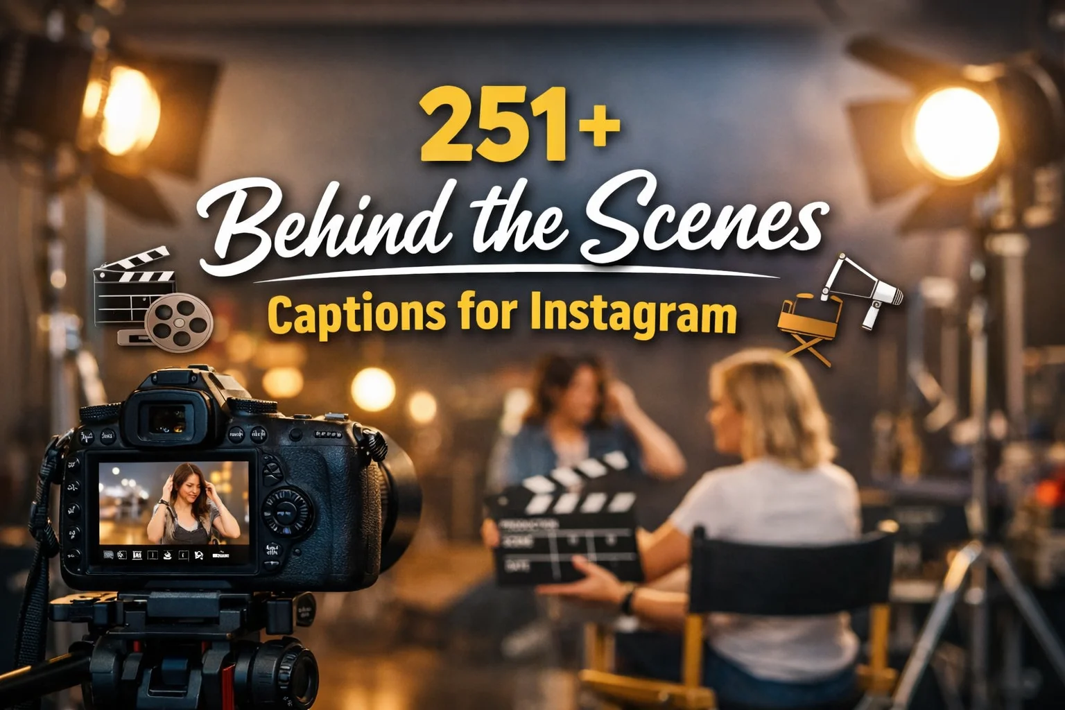 Behind the Scenes Captions for Instagram