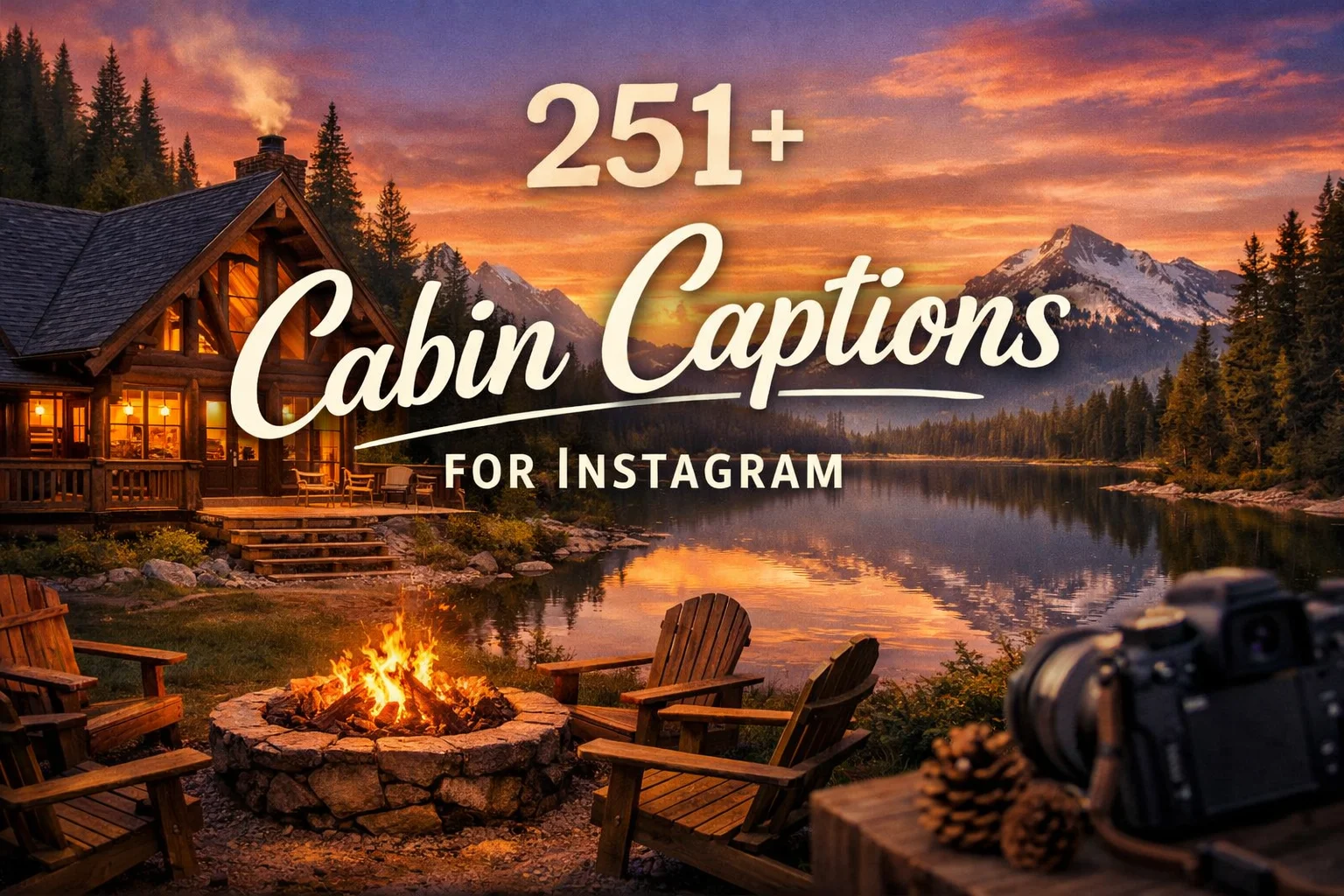 Cabin Captions for Instagram