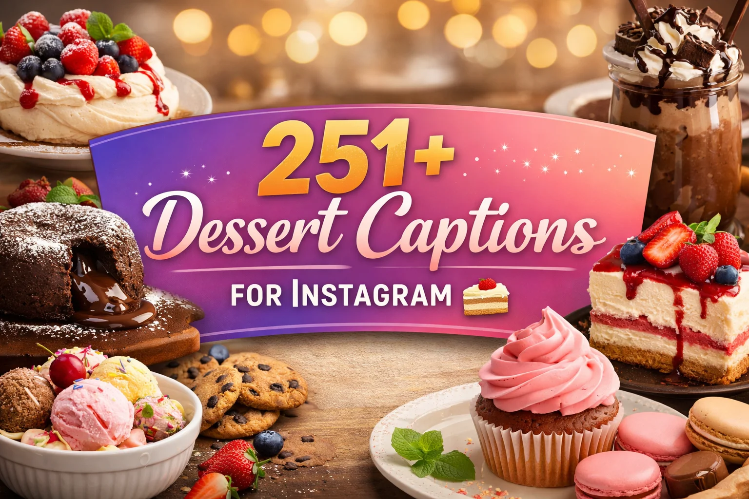 Dessert Captions for Instagram ๐ฐ