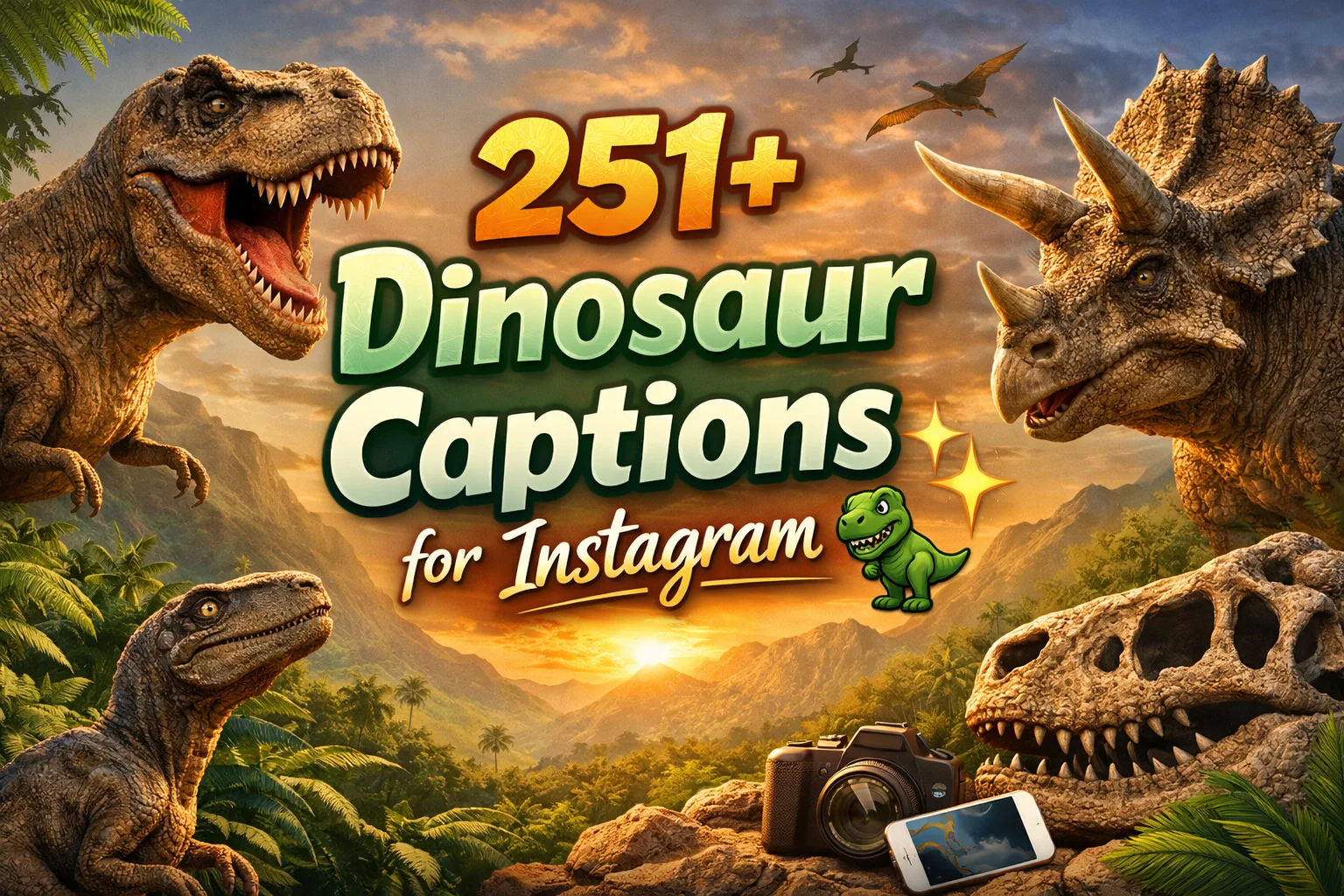 Dinosaur Captions for Instagram π¦β¨