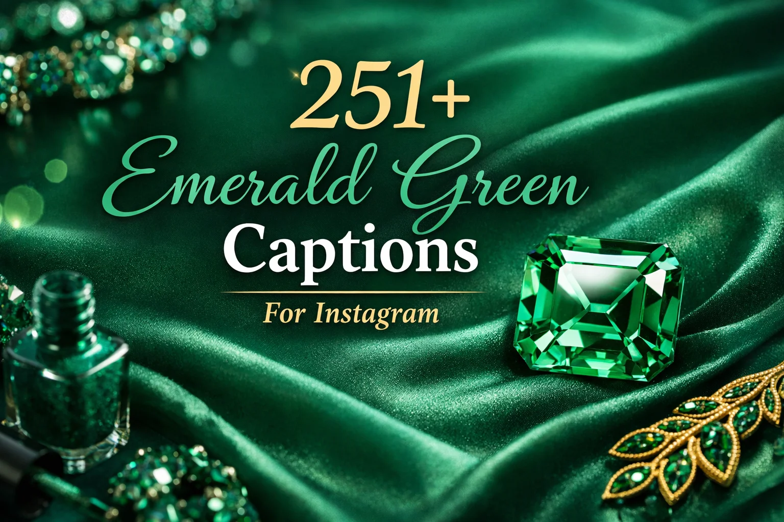 Emerald Green Captions For Instagram