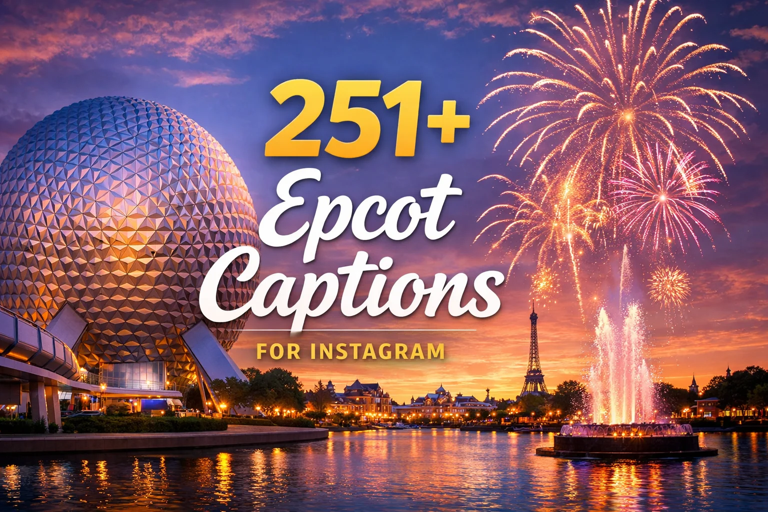 Epcot Captions For Instagram