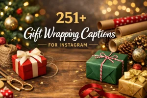 Gift Wrapping Captions for Instagram
