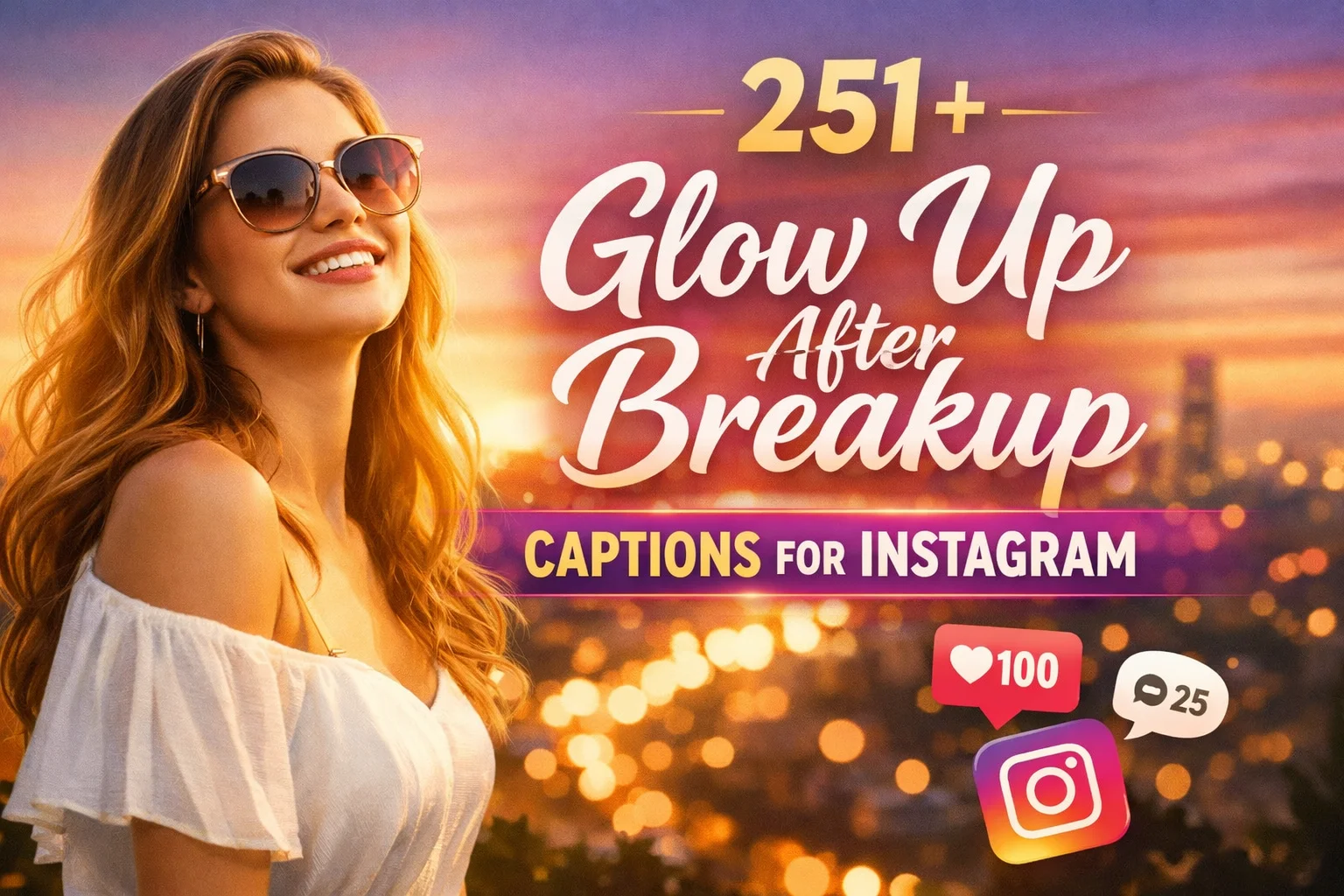 Glow Up After Breakup Captions for Instagram