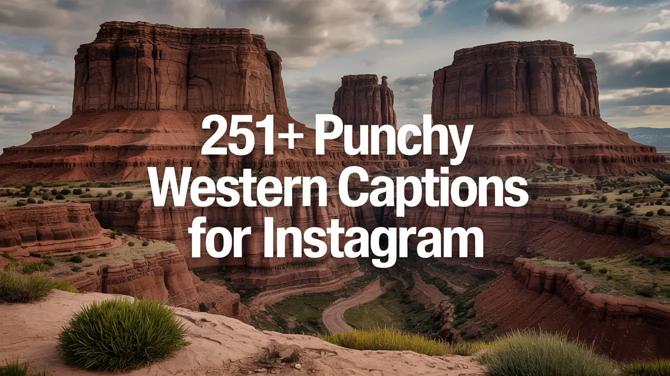 Punchy Western Captions for Instagram