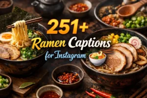 Ramen Captions for Instagram 🍜