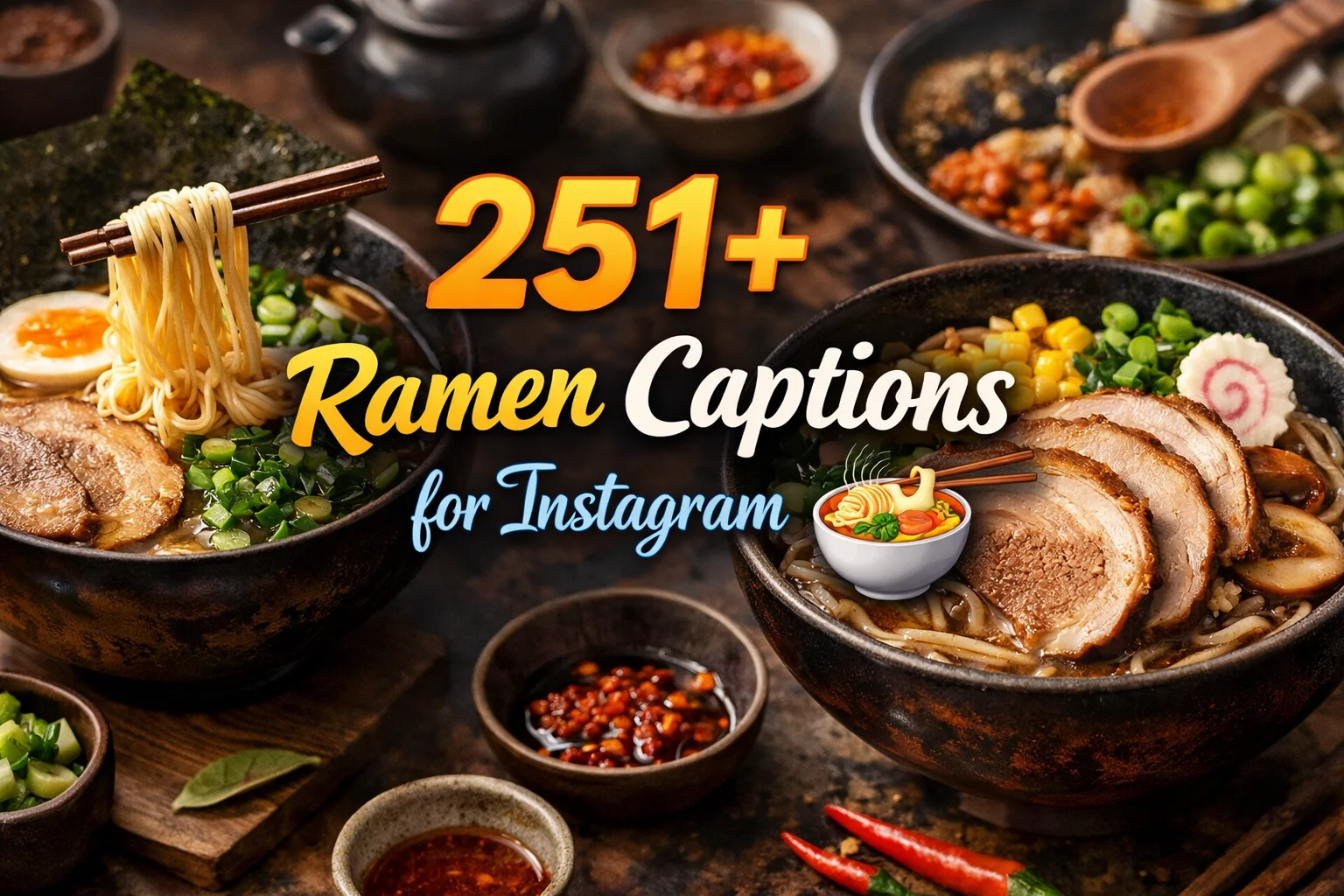 Ramen Captions for Instagram π