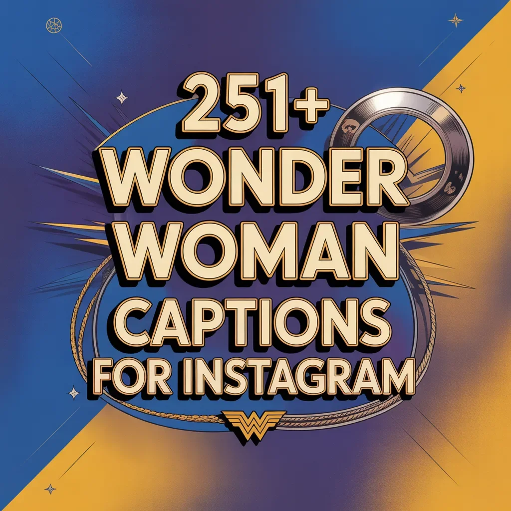 Wonder Woman Captions for Instagram