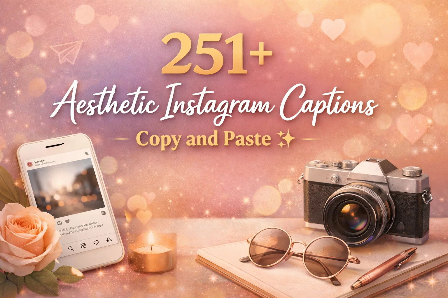 Aesthetic Instagram Captions Copy and Paste β¨