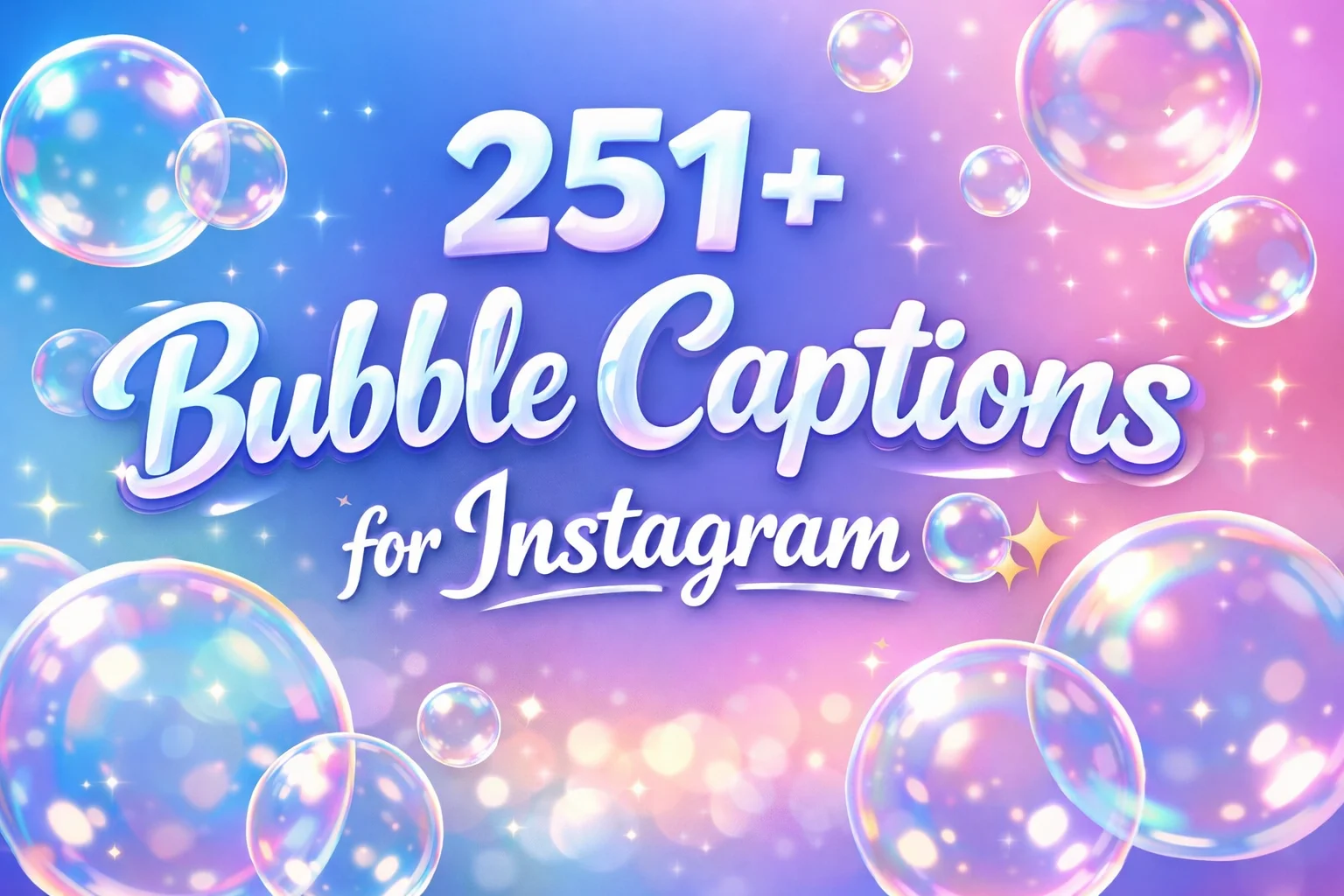 Bubble Captions for Instagram
