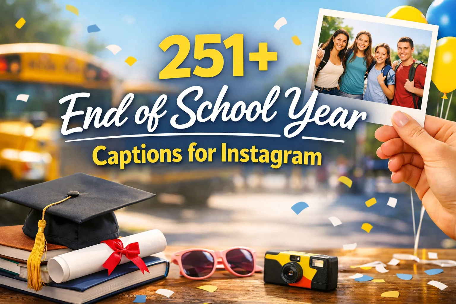 End of School Year Captions for Instagram