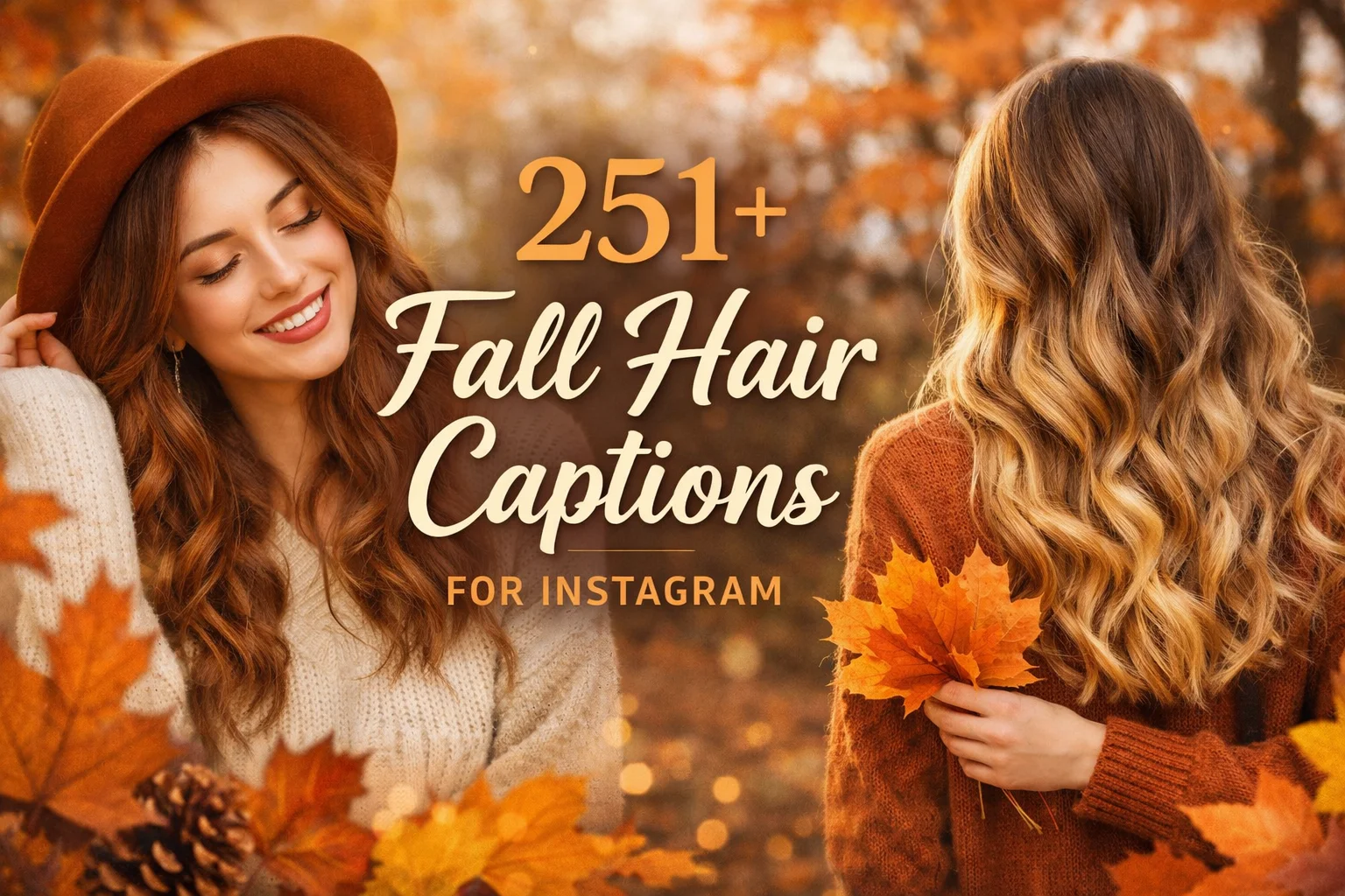 Fall Hair Captions for Instagram