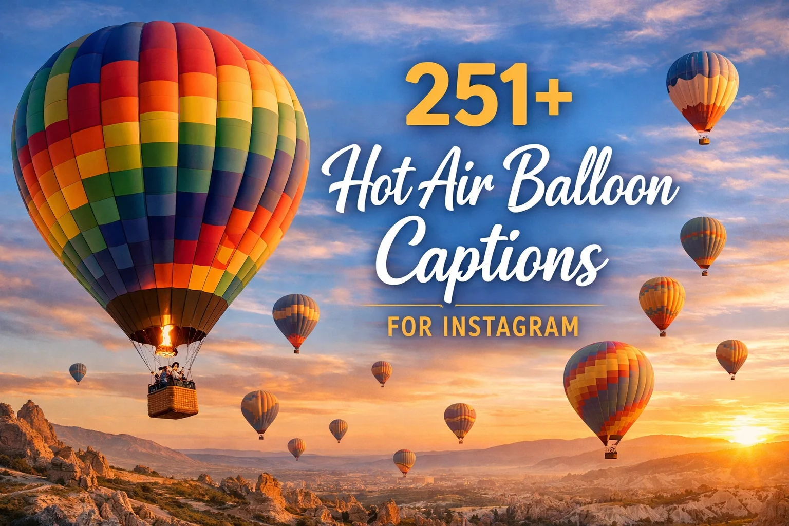 Hot Air Balloon Captions for Instagram
