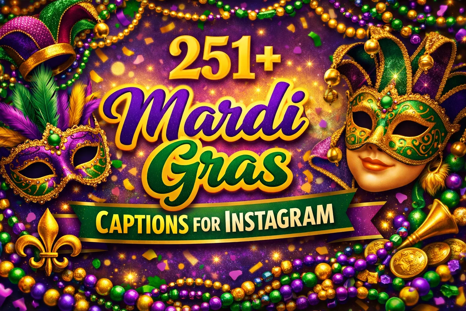 Mardi Gras Captions for Instagram