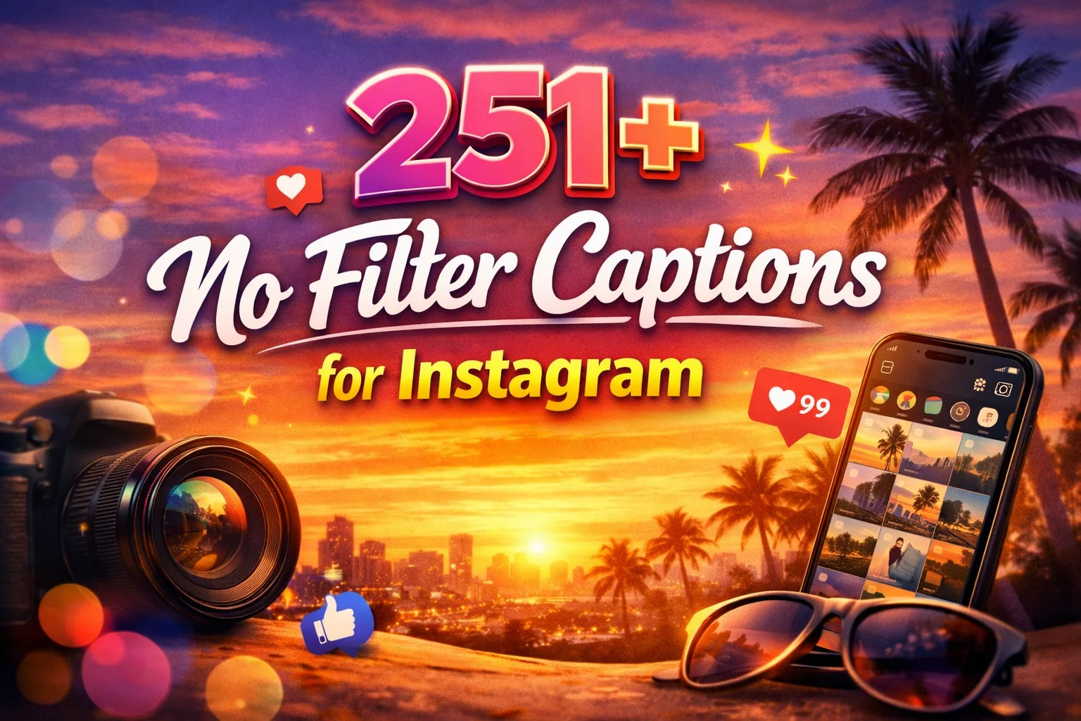 No Filter Captions for Instagram