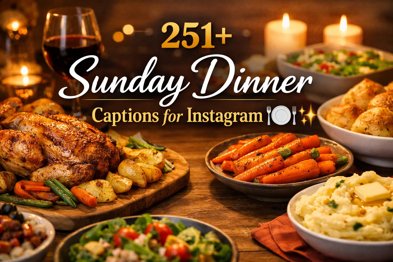 Sunday Dinner Captions for Instagram π½οΈβ¨