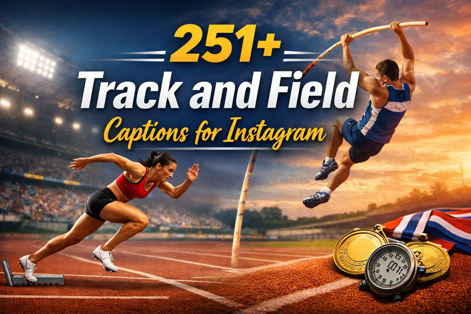 Track and Field Captions for Instagram