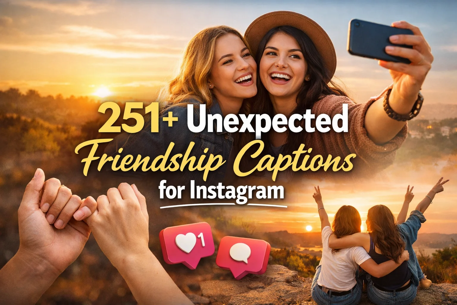 Unexpected Friendship Captions for Instagram