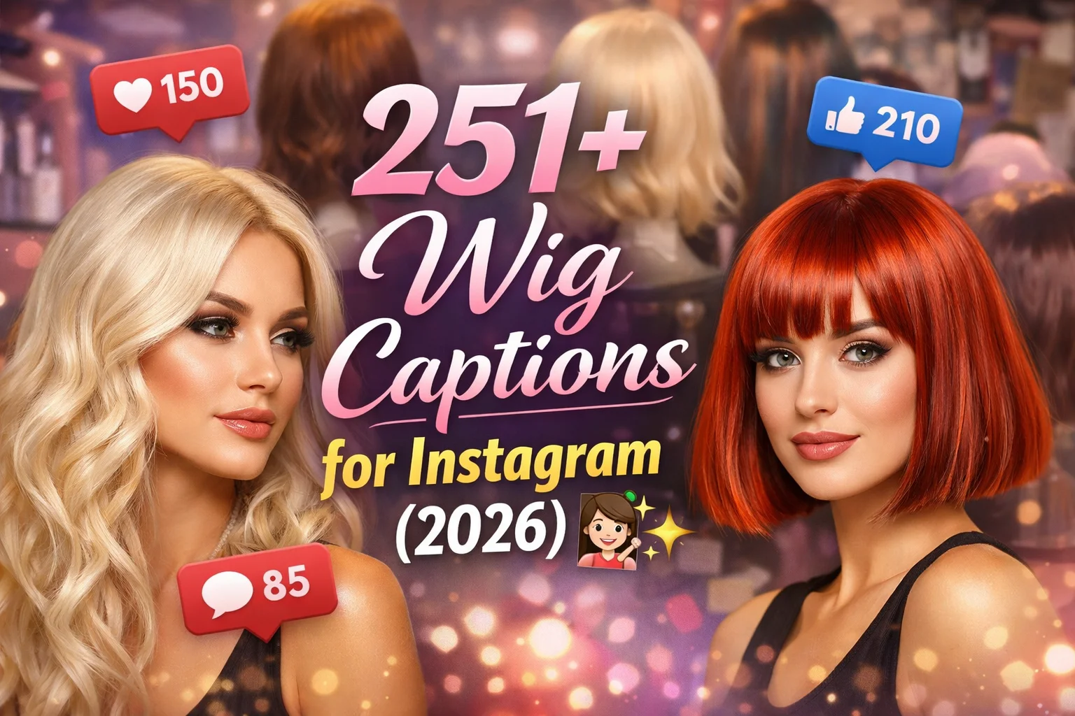 Wig Captions for Instagram