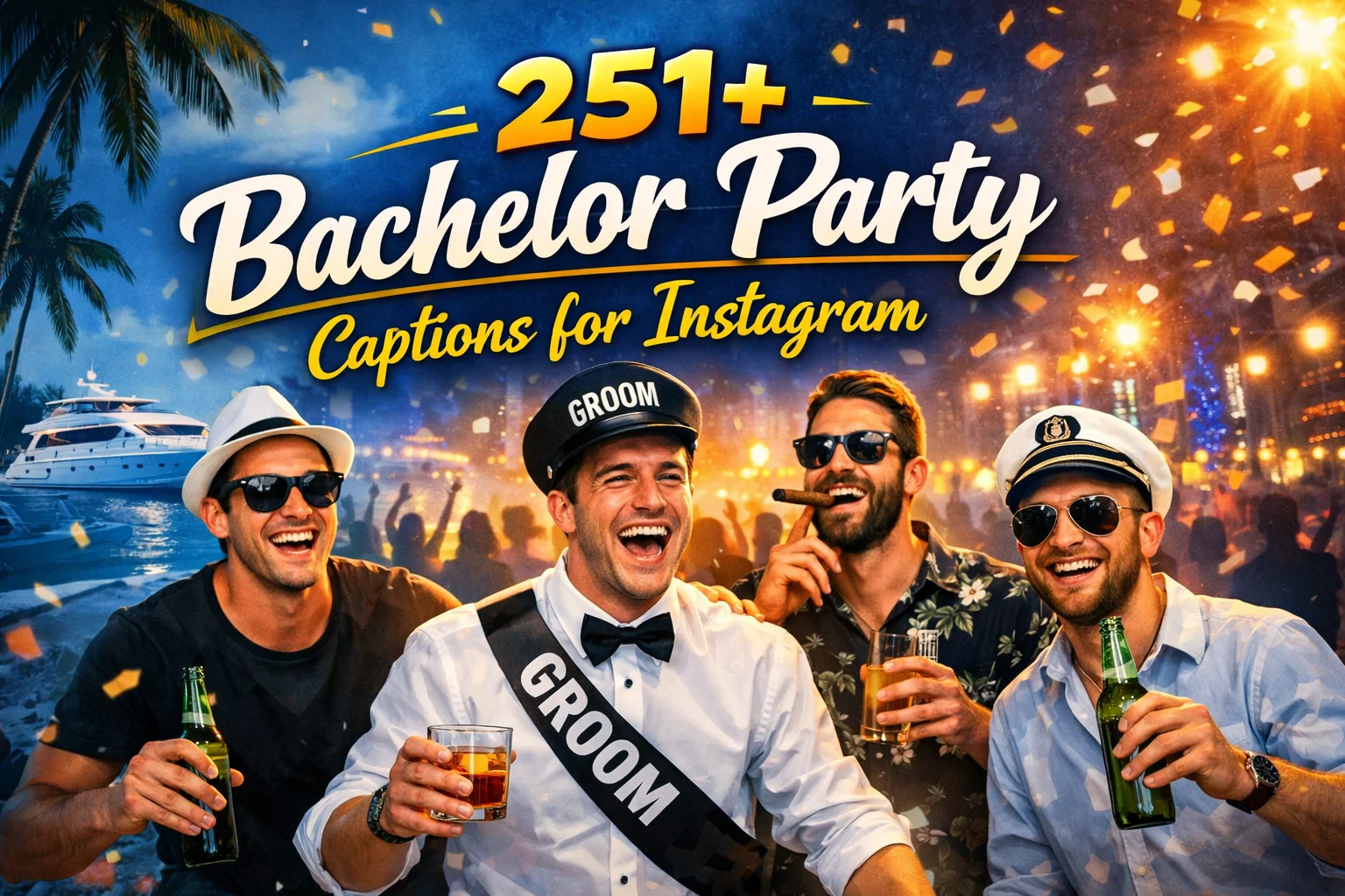 Bachelor Party Captions for Instagram