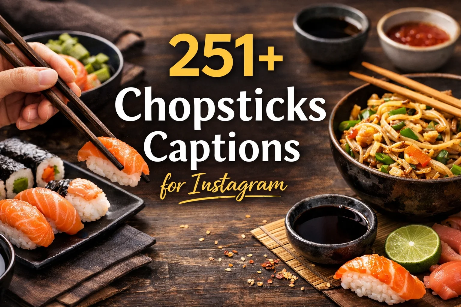 Chopsticks Captions for Instagram