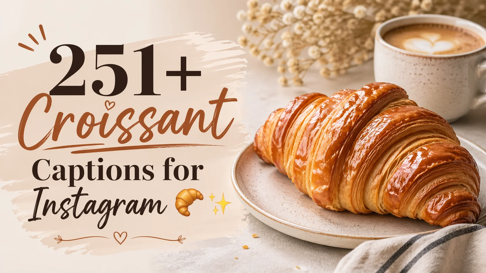 Croissant Captions for Instagram π₯β¨