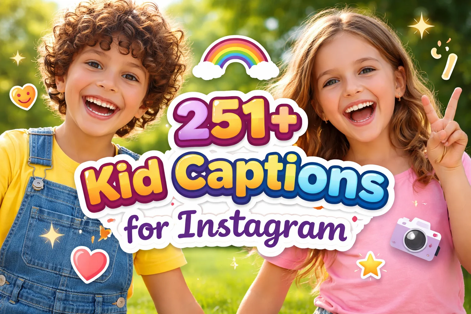 Kid Captions for Instagram