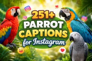 Parrot Captions for Instagram