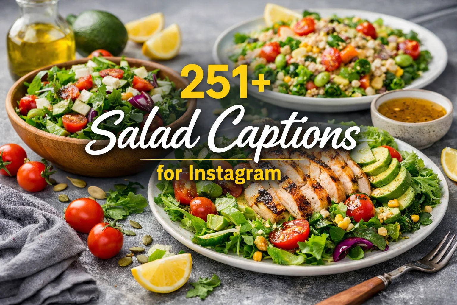 Salad Captions for Instagram