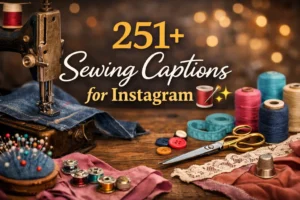 Sewing Captions for Instagram 🧵✨