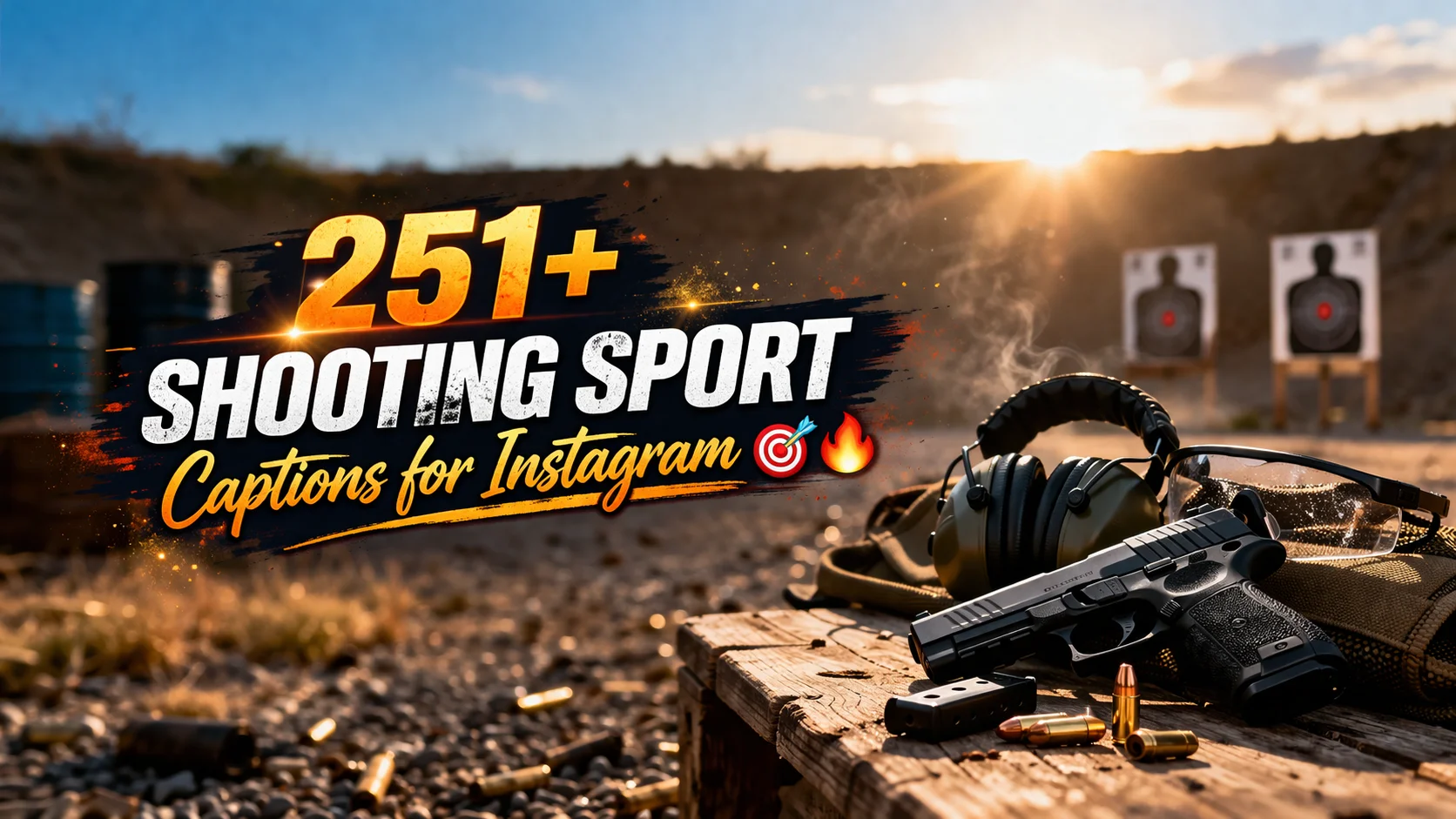 Shooting Sport Captions for Instagram π―π₯