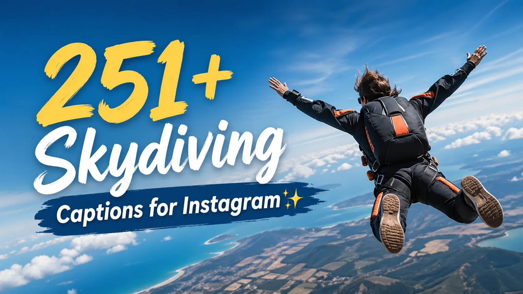 Skydiving Captions for Instagram