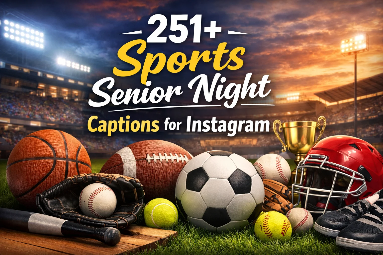 Sports Senior Night Captions for Instagram