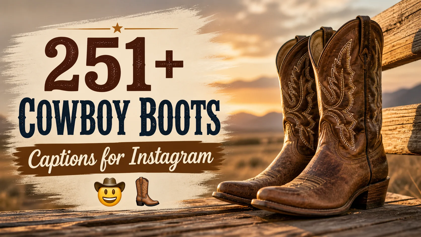 Cowboy Boots Captions for Instagram π€ π’